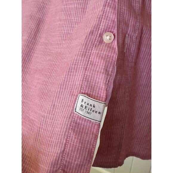 Frank & Eileen Barry Pink Pinstriped Button Down Long Sleeve Shirt S - Picture 4 of 7